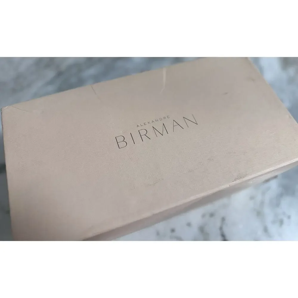 Alexandre Birman Lilla Nappa Leather Flat Slide On Sandals Size 38